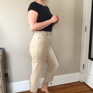 Vintage Liz wear linen high waist pant